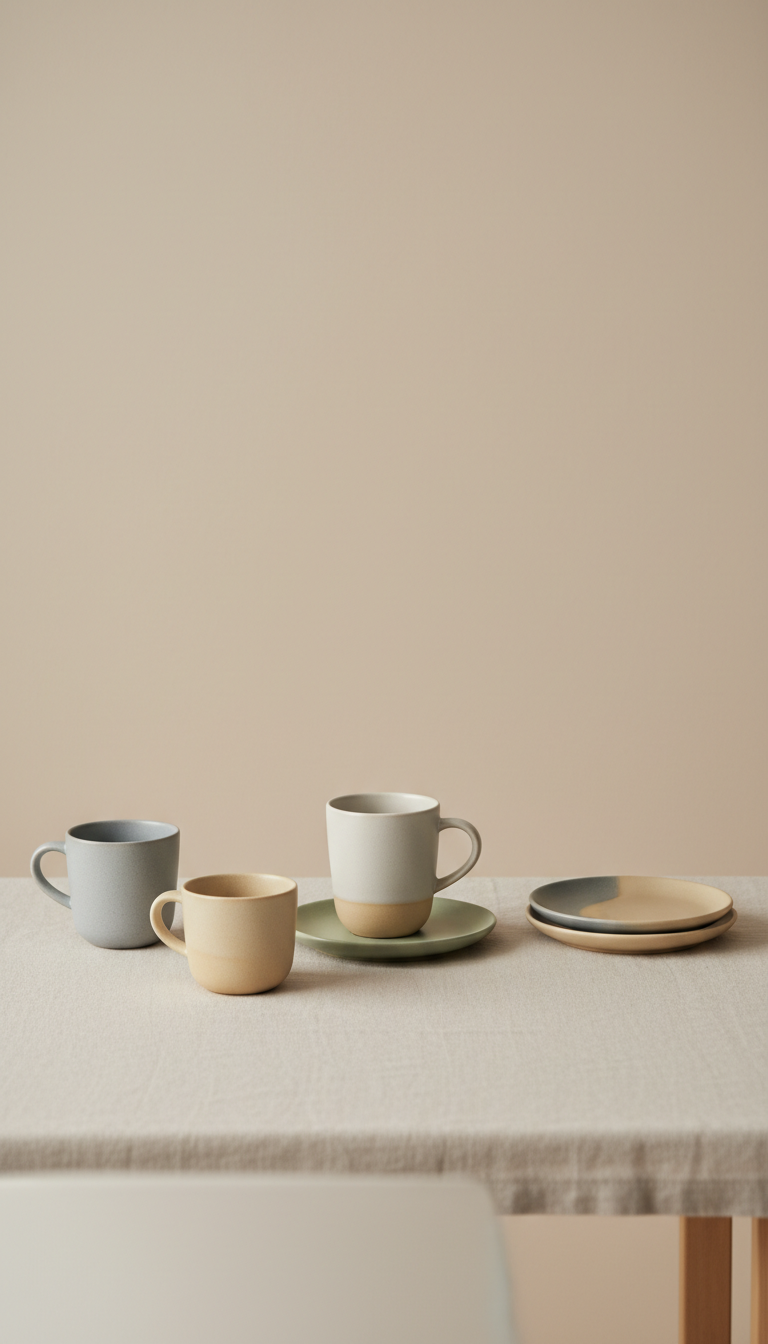 Matte Ceramic Mug Set of Four