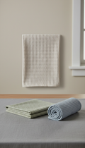 Cotton Waffle Hand Towels Set of Two